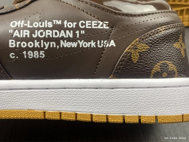 1st Kicks Shoes 1 Jordan OW LOW Air AJ1 x Off-Louis 0814